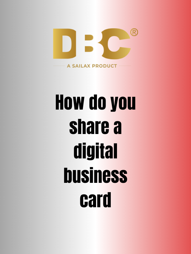 How do you share a digital business card